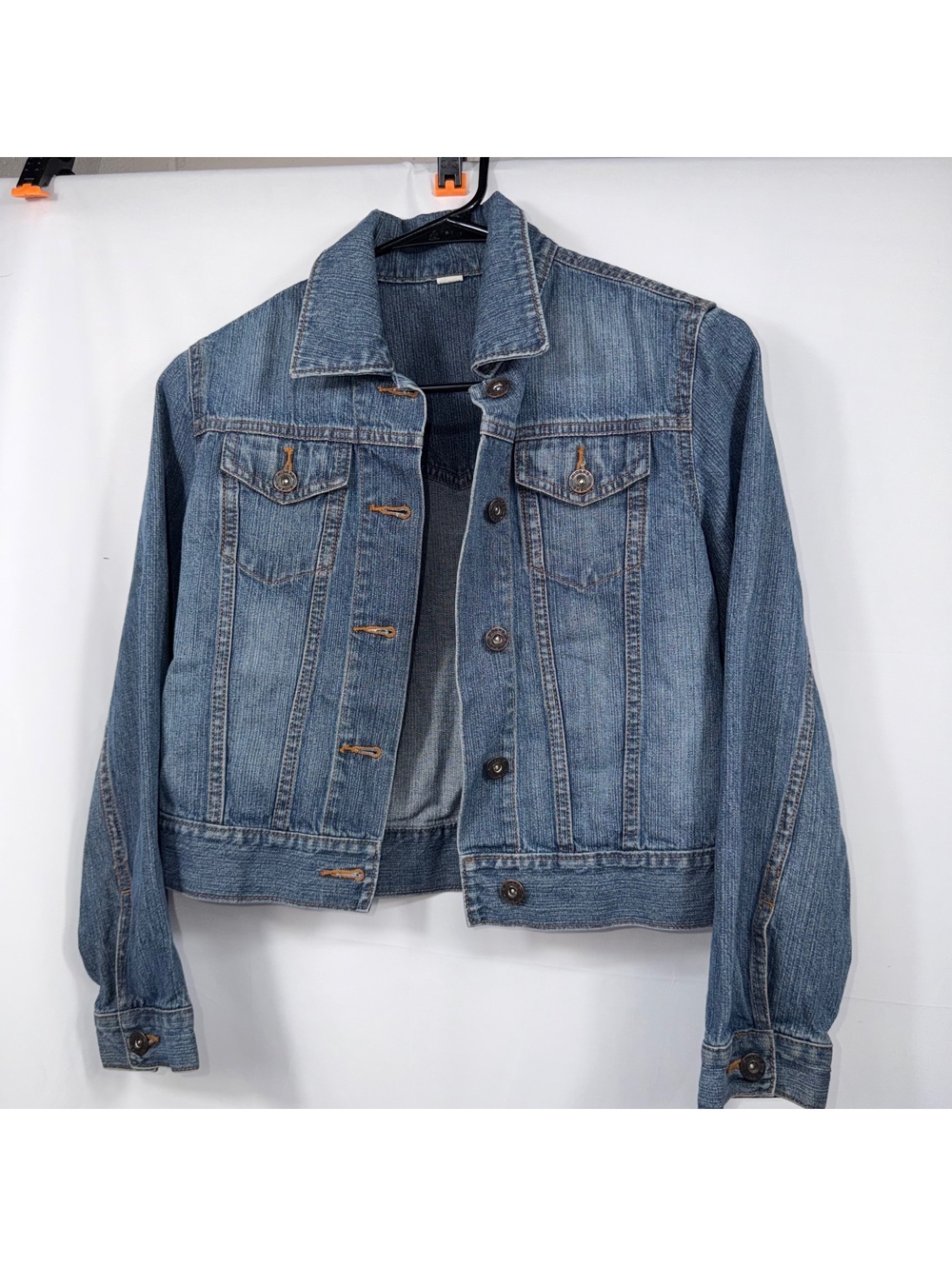 Girls Denim Jacket Size Large Blue Classic Trucker